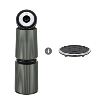  LG 퓨리케어 오브제컬렉션 AI 360˚ 공기청정기 알파UP + 무빙휠 세트