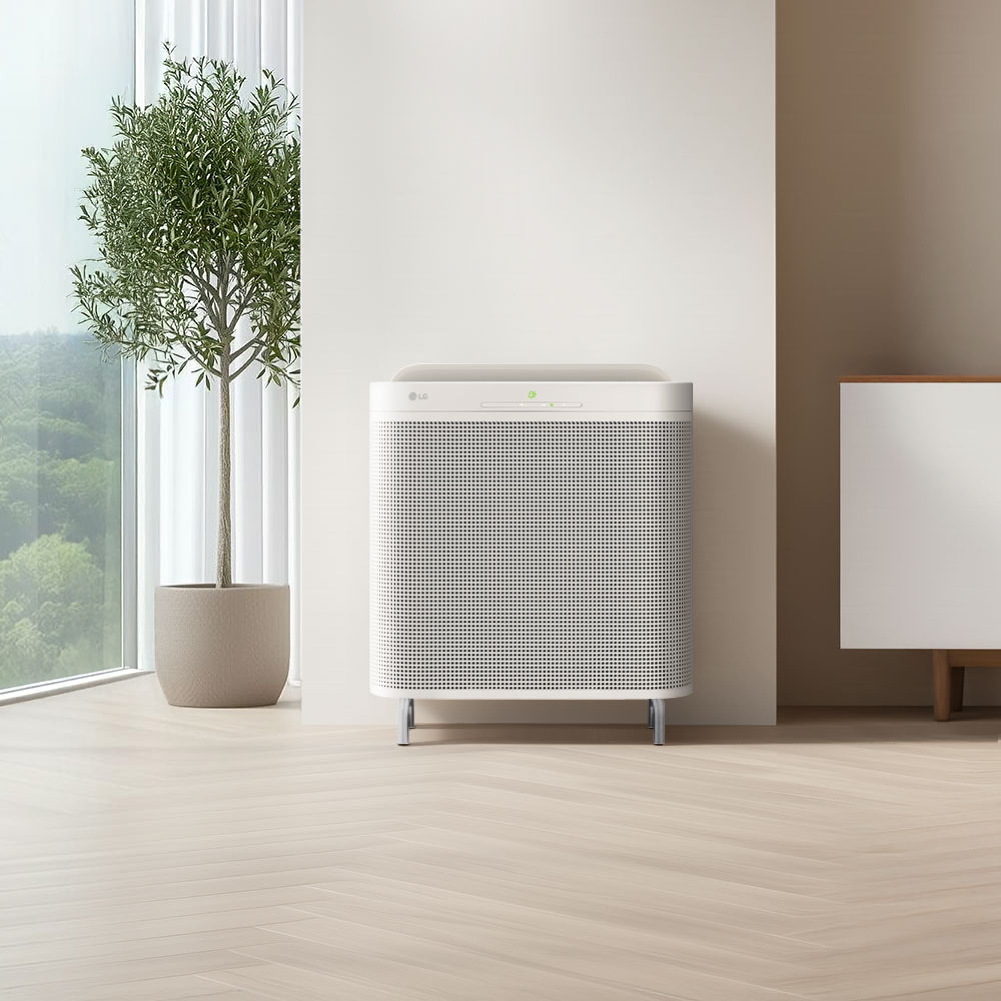 공기청정기 LG 퓨리케어 AI 오브제컬렉션 월핏 (스탠드) (AS185LSAA.AKOR) 줌이미지 1