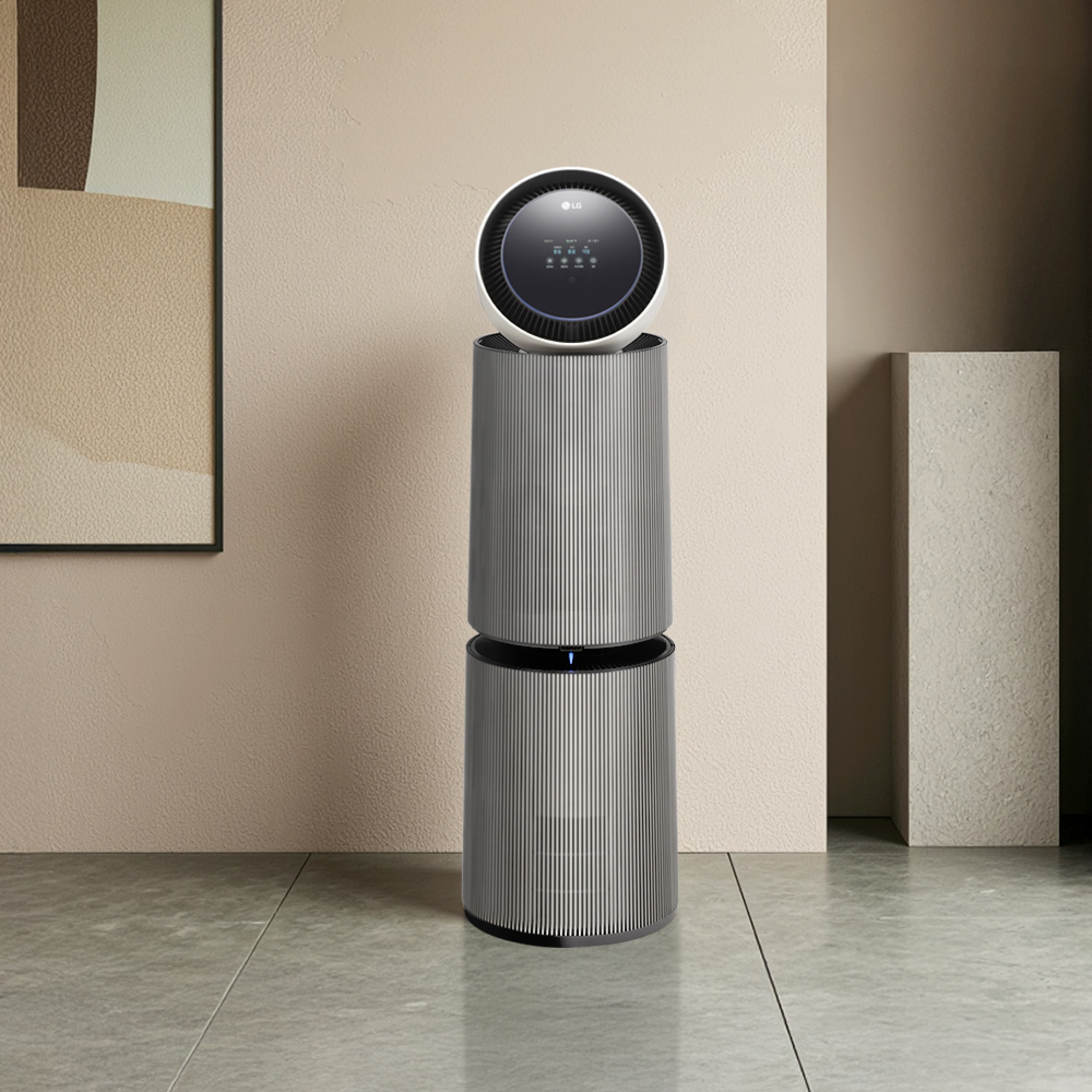 공기청정기 LG 퓨리케어 AI 오브제컬렉션 360˚ 공기청정기 M5 + 무빙휠 세트 (AS356NSLLM.AKOR) 줌이미지 1