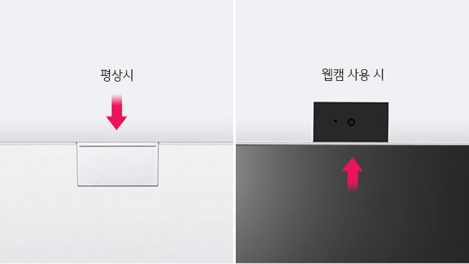사용할 때만 돌출시키는 히든형 웹캠1