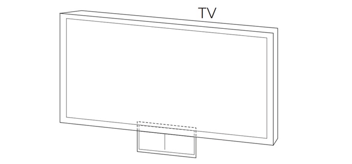 1. 벽걸이 설치 가이드 (WALL BRACKET INSTALLGUIDE)의 TV BOTTOM LINE을 TV 의 밑면에 맞추세요1