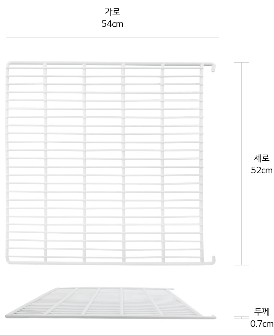 본 상품은 사진의 선반 1개로 구성되어 있습니다<br><br>선반을 사용하려면 선반걸이(MEG64680001)를 별도로 구입하세요1