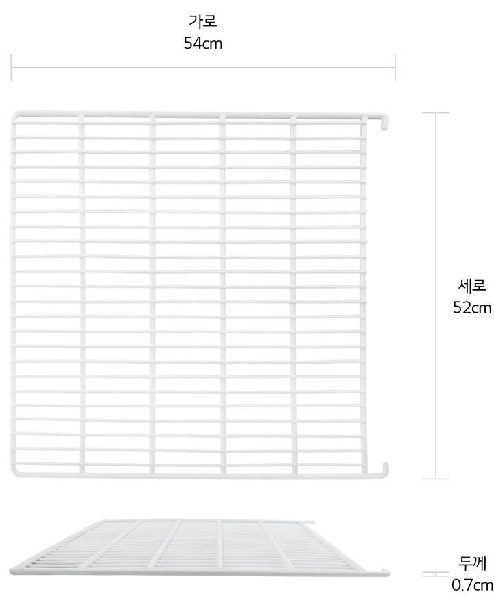 본 상품은 사진의 선반 1개로 구성되어 있습니다<br><br>선반을 사용하려면 선반걸이(MEG64680001)를 별도로 구입하세요1