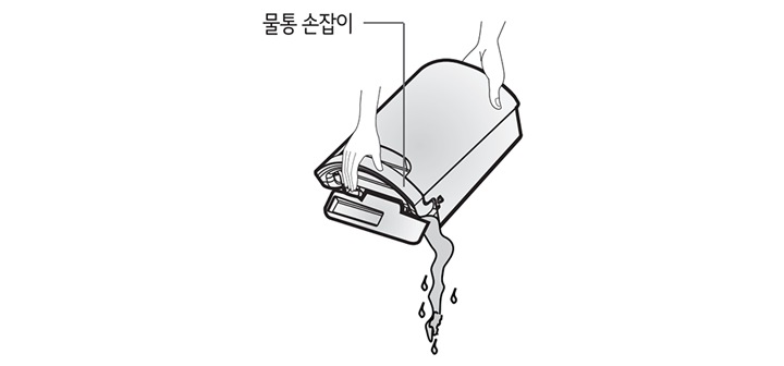 3. 물통 안의 물을 버려 주세요1