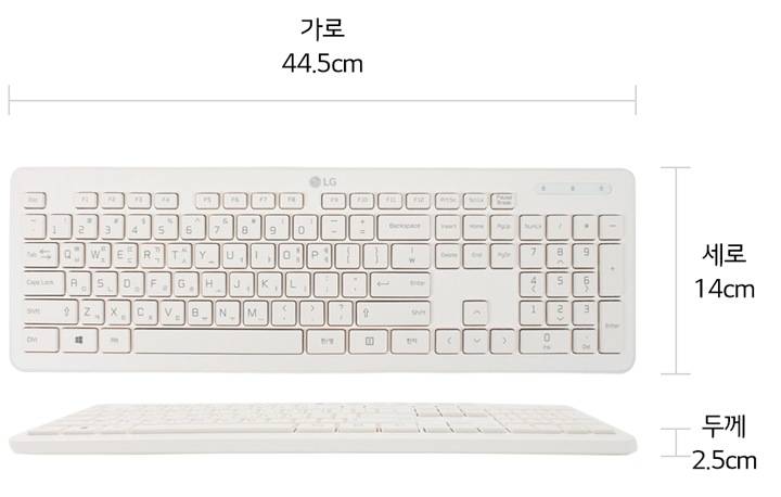 본 상품은 사진의 유선 키보드 1개로 구성되어 있습니다1