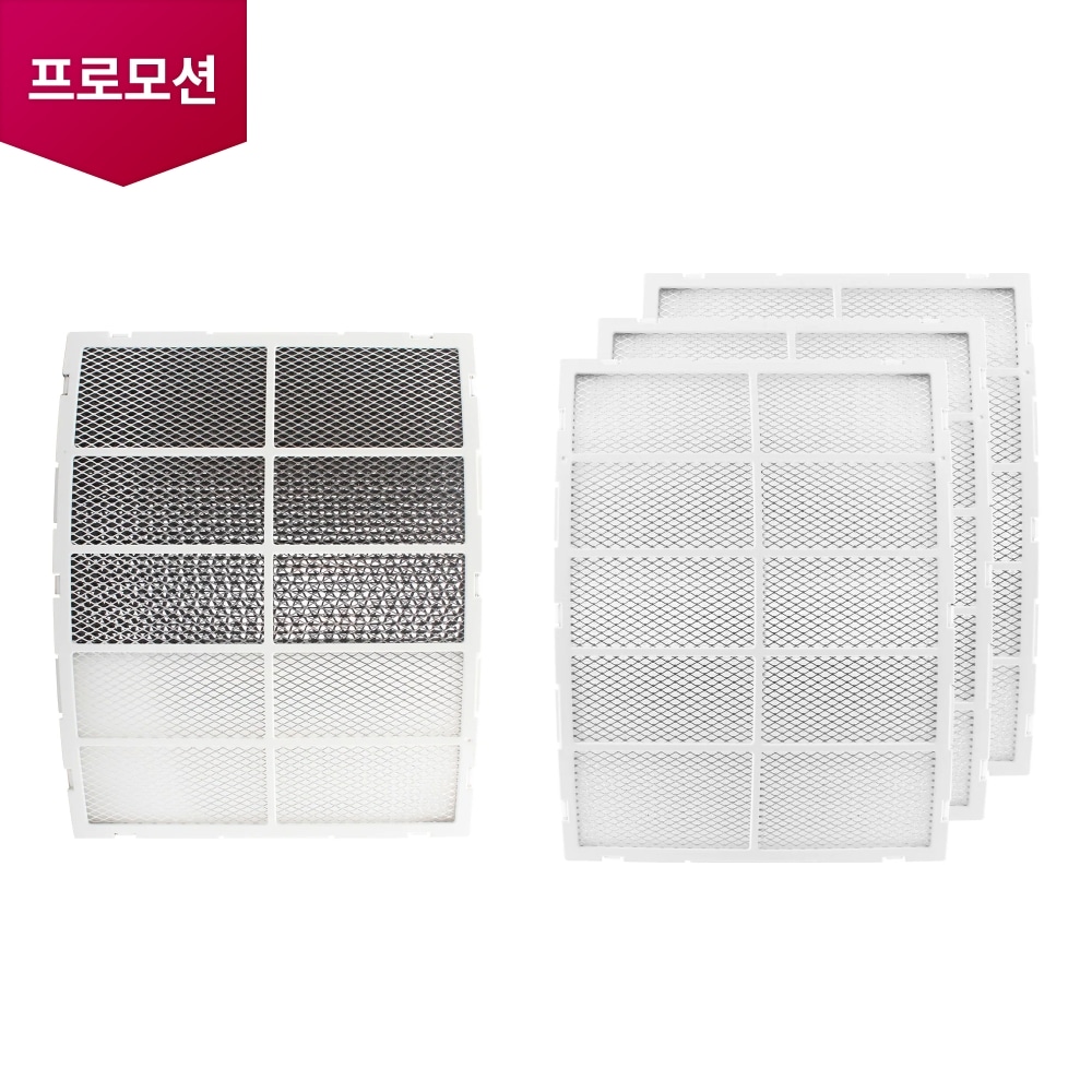 스탠드 에어컨 위너/칸 필터 세트 (탈취필터 1개입, 초미세플러스필터 3개입) (AGF78481620) 메인이미지 0
