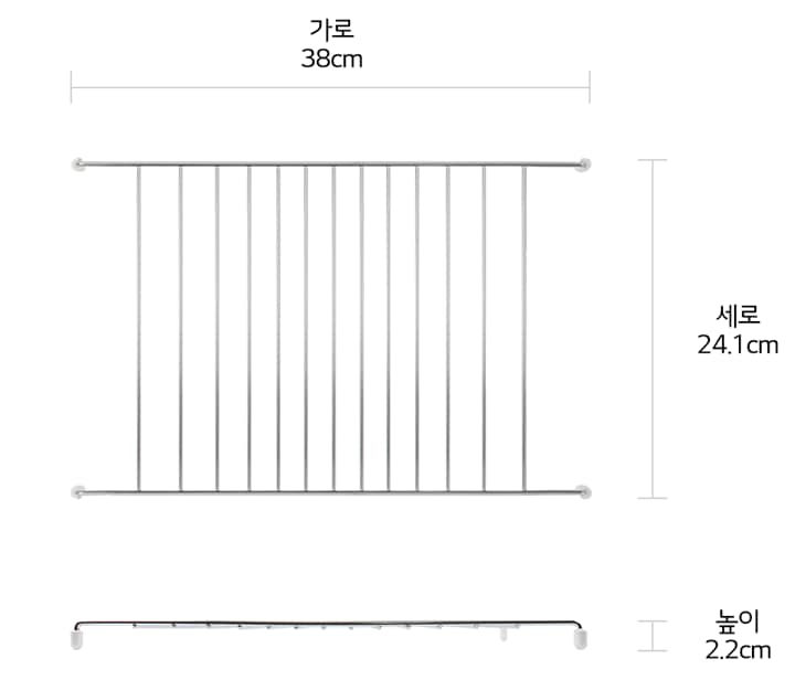 본 상품은 사진의 석쇠 1개로 구성되어 있습니다1