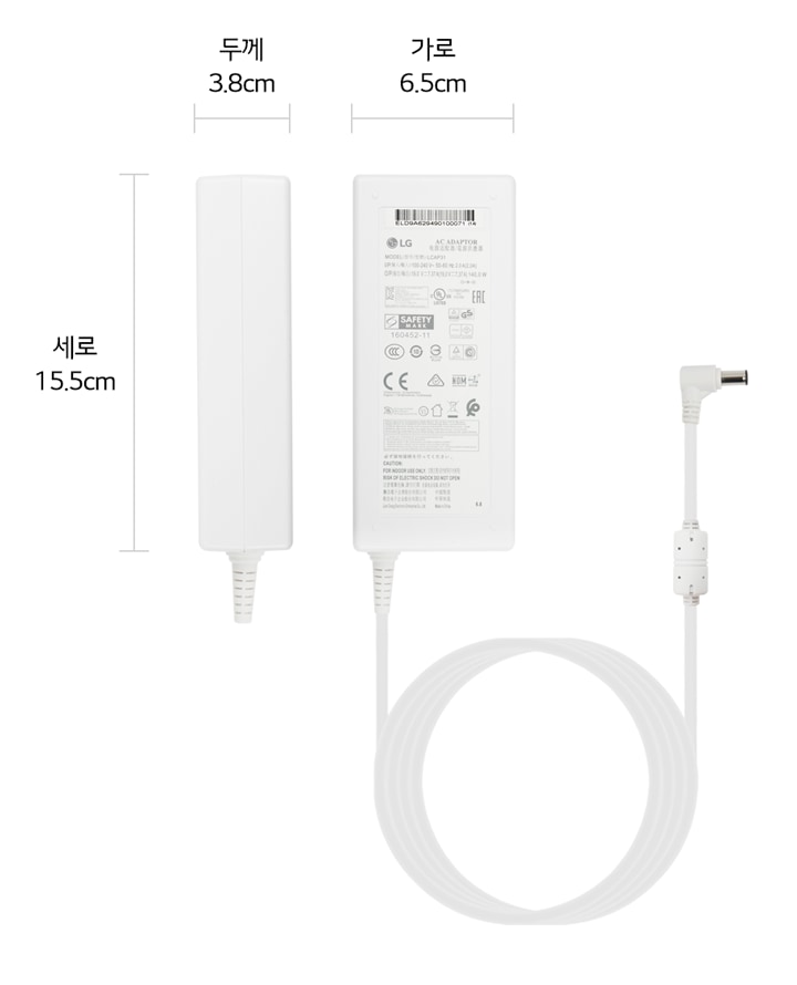 본 상품은 사진의 어댑터 1개로 구성되어 있습니다<br>(전원코드는 별매품으로 별도로 구매해 주십시오)1