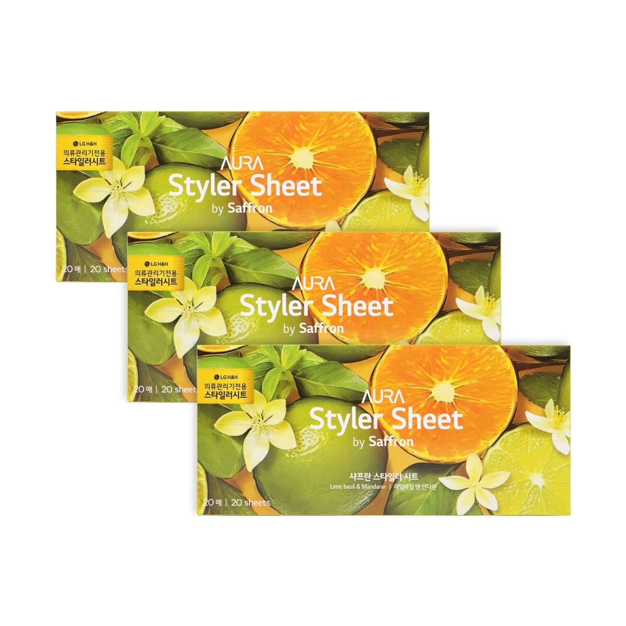 의류관리기 스타일러 향기시트 (라임바질 앤 만다린) (3개입) (AGF04127480) 줌이미지 1