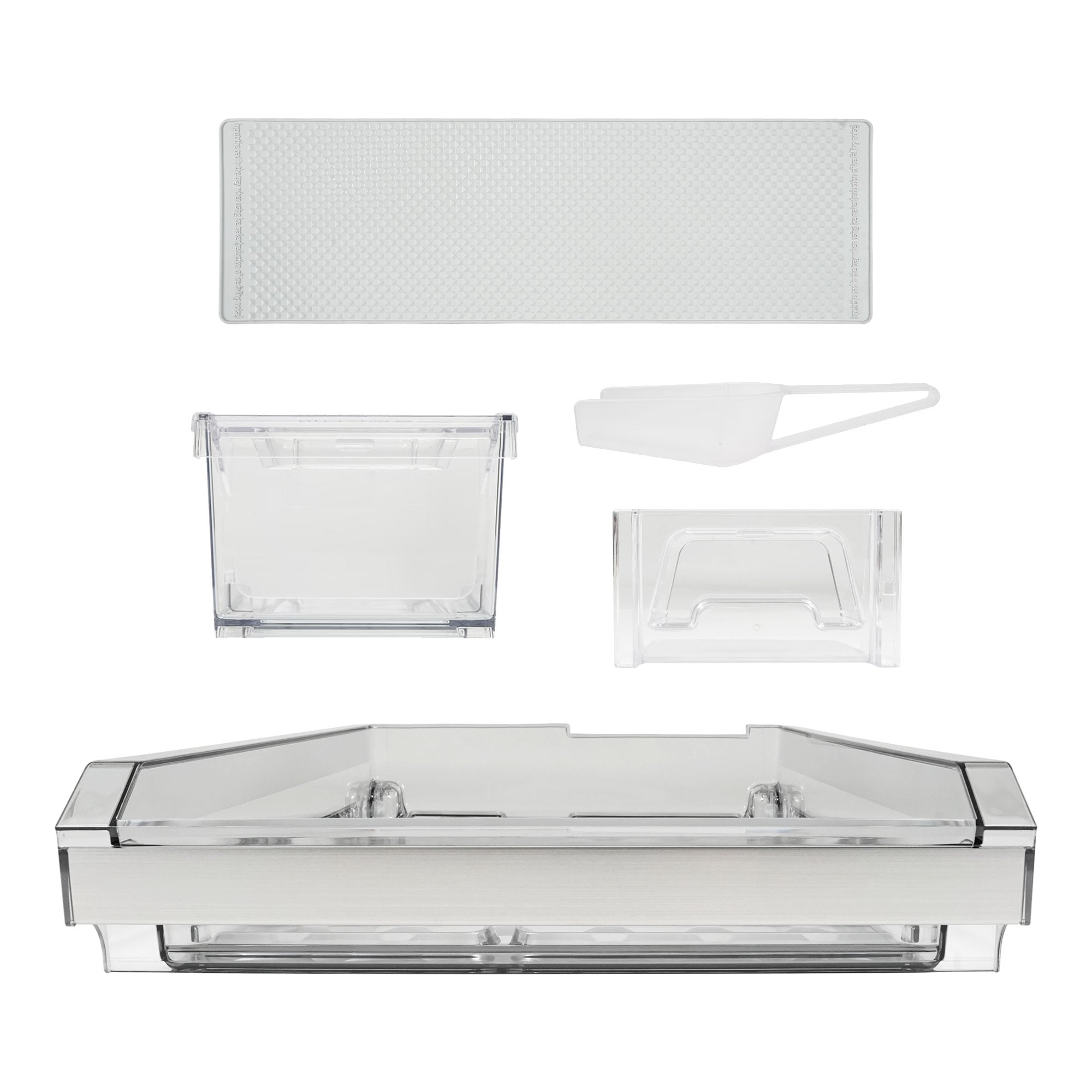 상냉장/하냉동 냉장고 냉동실 바구니 + 얼음 바구니 세트 (스쿱, 스쿱 바구니, 얼음 바구니 매트 포함) (AJP76450112) 줌이미지 1