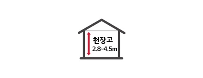 천장고를 확인 해 주세요1