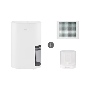 LG 휘센 오브제컬렉션 제습기 + 공기청정키트(화이트) + 건조케이스 세트 23L 