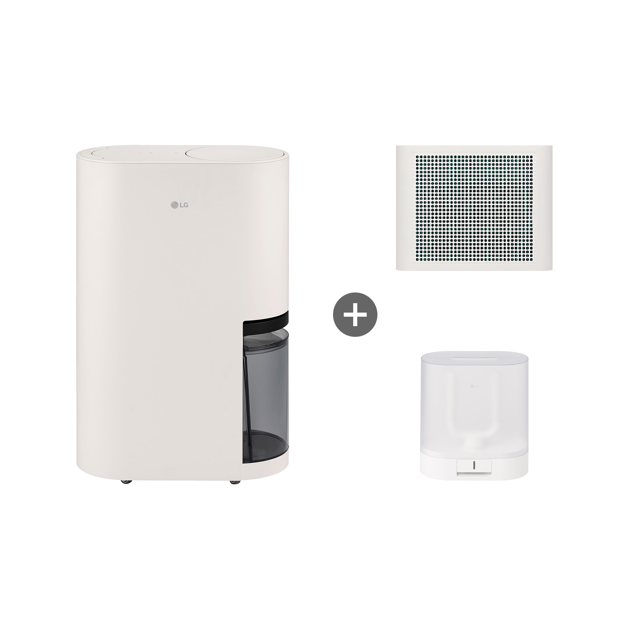 제습기 LG 휘센 오브제컬렉션 제습기 + 공기청정키트(베이지) + 건조케이스 세트 (DQ235MEGAWS.AKOR) 썸네일이미지 2