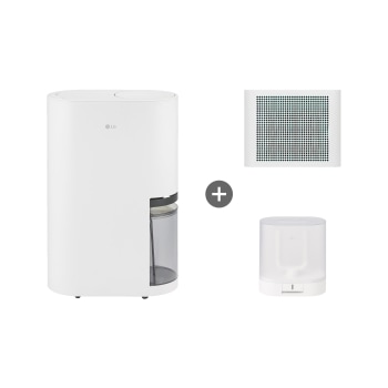 LG 휘센 오브제컬렉션 제습기 + 공기청정키트(화이트) + 건조케이스 세트 15L 