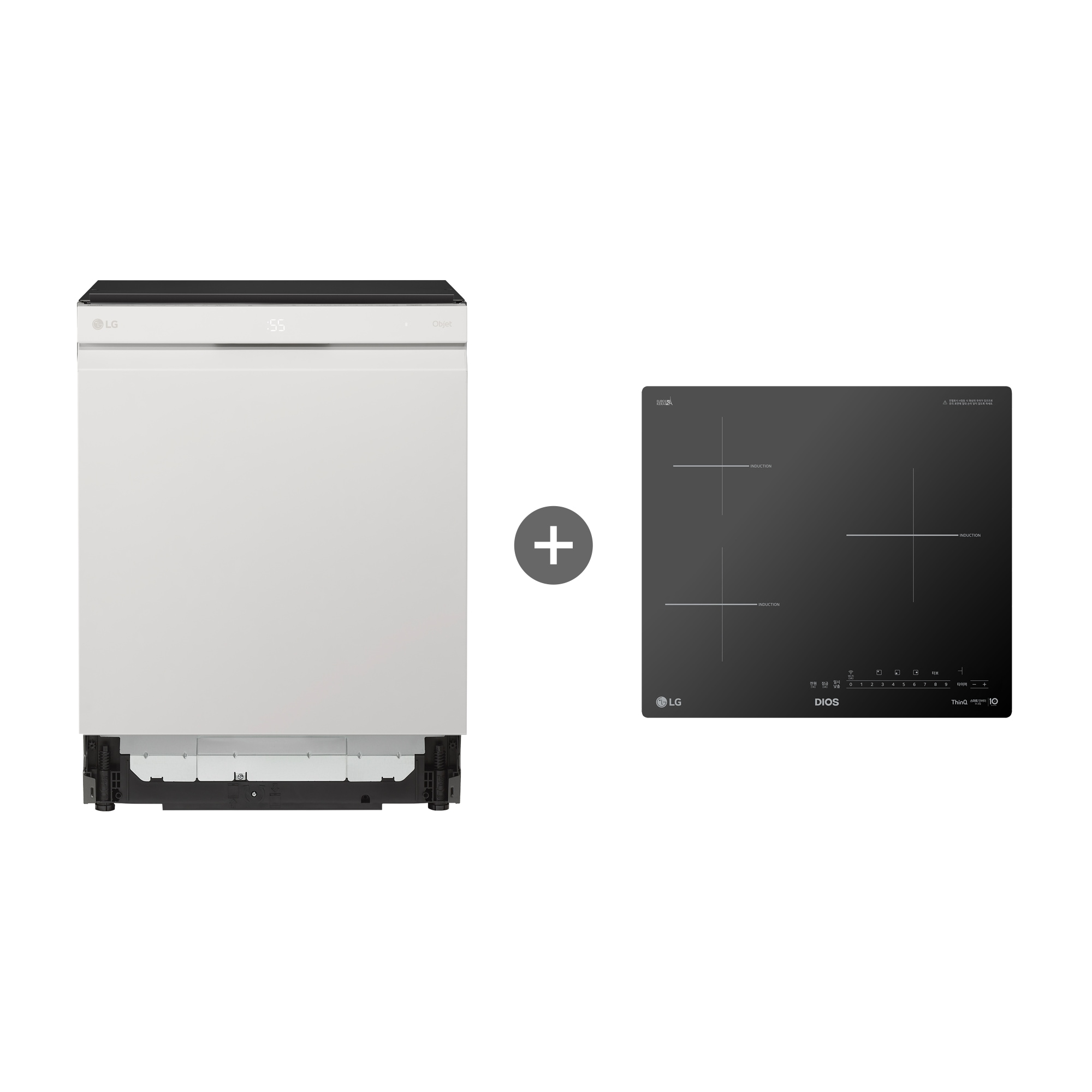 식기세척기 LG 디오스 오브제컬렉션 식기세척기 + LG 디오스 인덕션 빌트인 (DU4ES-GQUO.AKOR) 줌이미지 1