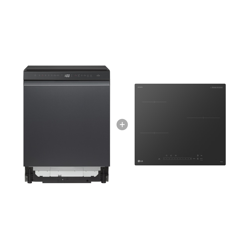 전기레인지 LG 디오스 오브제컬렉션 식기세척기 + LG 디오스 인덕션 빌트인 (프레임리스) (D5MB2-IQEB.AKOR) 메인이미지 0