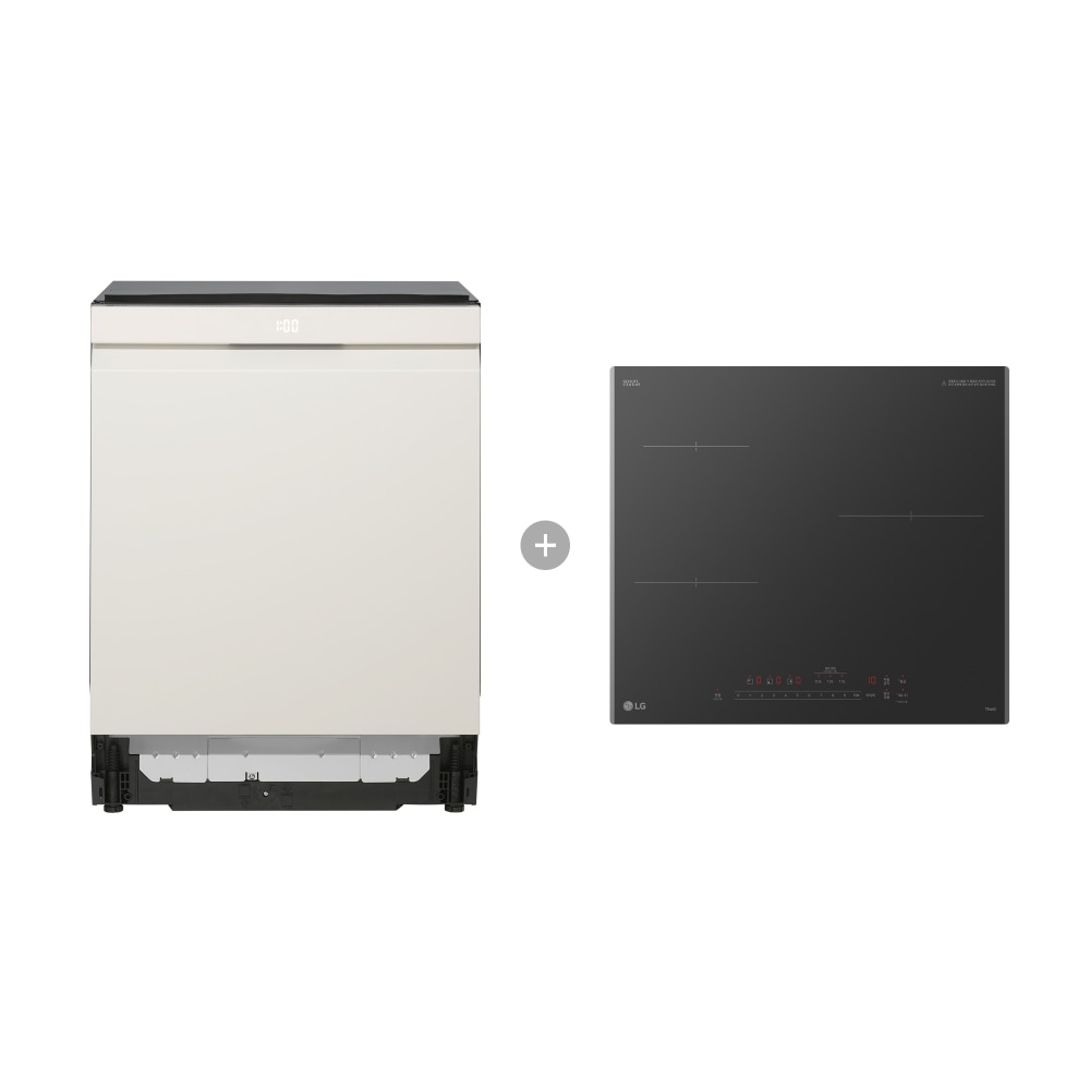 전기레인지 LG 디오스 AI 오브제컬렉션 식기세척기 + LG 디오스 인덕션 (6BG1E-ASB2E.AKOR) 메인이미지 0