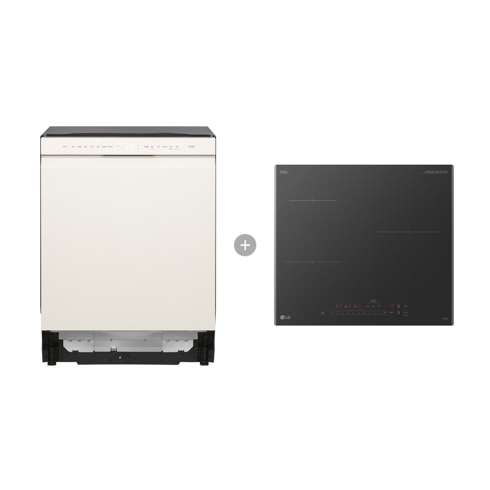 전기레인지 LG 디오스 AI 오브제컬렉션 식기세척기 + LG 디오스 인덕션 (5BG1E-ASB2E.AKOR) 메인이미지 0