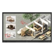 상업용 디스플레이 LG 전자칠판 + 이동형 스탠드 (65TR3DQ-BS.AKRQ) 썸네일이미지 2