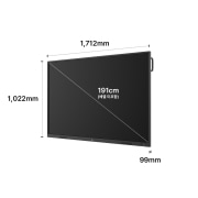 상업용 디스플레이 LG 전자칠판 (75TR3BQ-B.AKRQ) 썸네일이미지 3