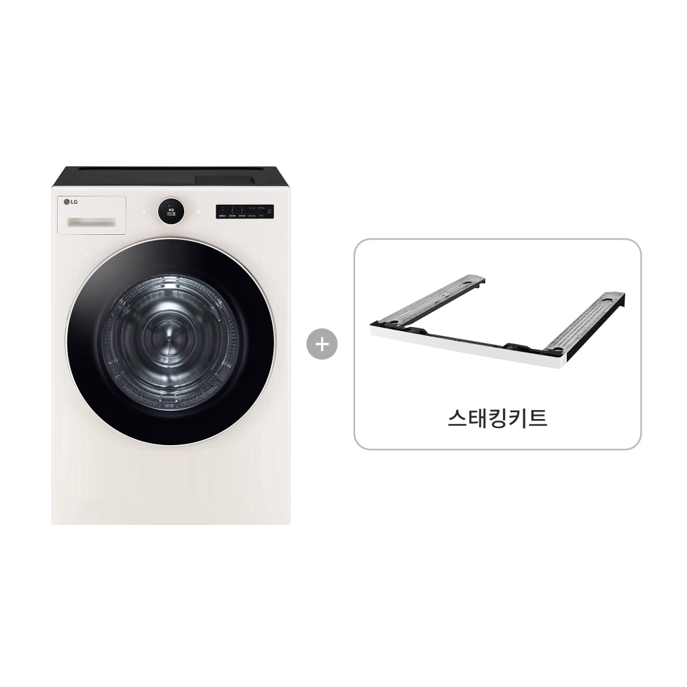 의류건조기 LG 트롬 오브제컬렉션 건조기 + 스태킹키트 (RD21ESE-KE.AKOR) 메인이미지 0