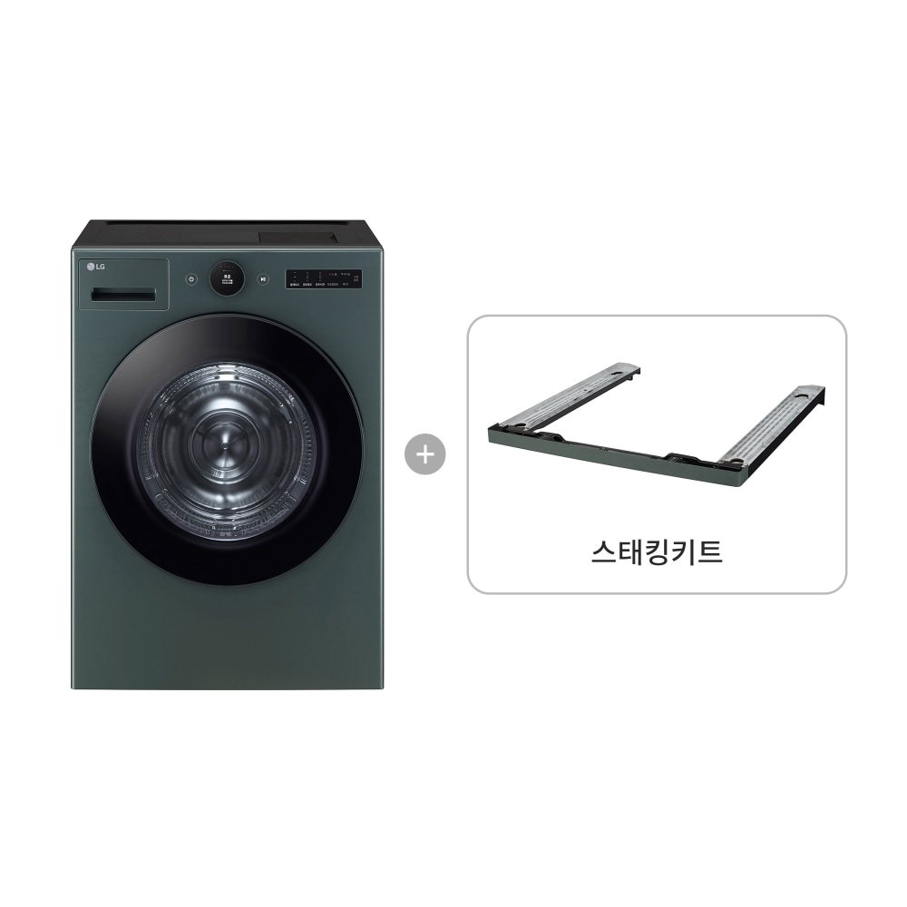 의류건조기 LG 트롬 오브제컬렉션 건조기 + 스태킹키트 (RD21GSG-KG.AKOR) 메인이미지 0