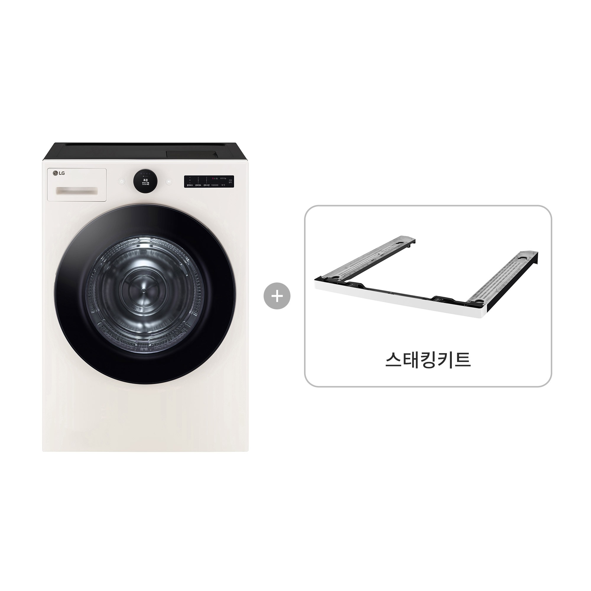 의류건조기 LG 트롬 오브제컬렉션 건조기 + 스태킹키트 (RD21ES-KE.AKOR) 줌이미지 0