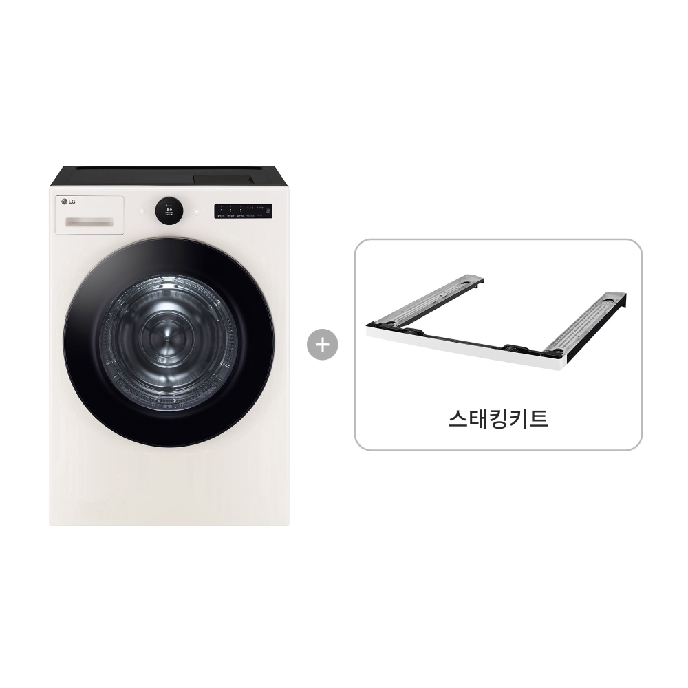 의류건조기 LG 트롬 오브제컬렉션 건조기 + 스태킹키트 (RD21ES-KE.AKOR) 메인이미지 0