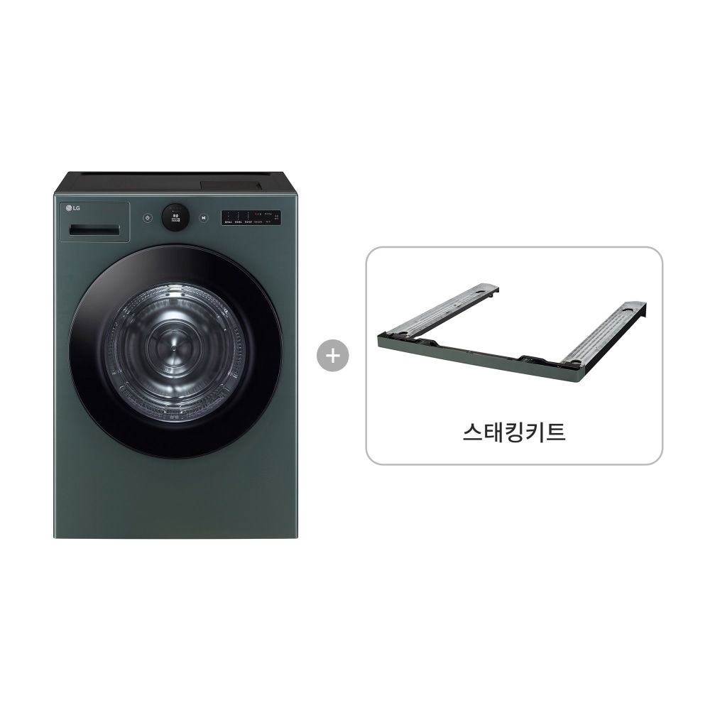 의류건조기 LG 트롬 오브제컬렉션 건조기 + 스태킹키트 (RD21GS-KG.AKOR) 메인이미지 0