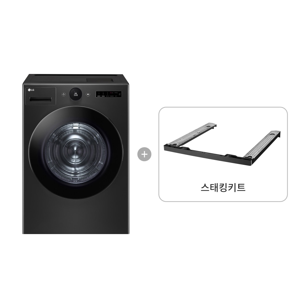 의류건조기 LG 트롬 오브제컬렉션 건조기 + 스태킹키트 (RD21KS-KK.AKOR) 메인이미지 0