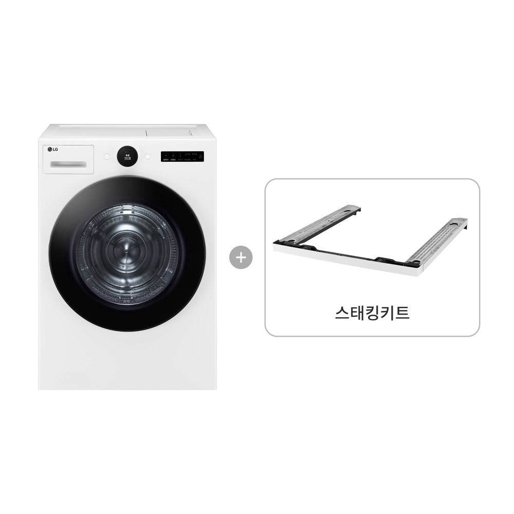 의류건조기 LG 트롬 오브제컬렉션 건조기 + 스태킹키트 (RD21WS-KW.AKOR) 메인이미지 0