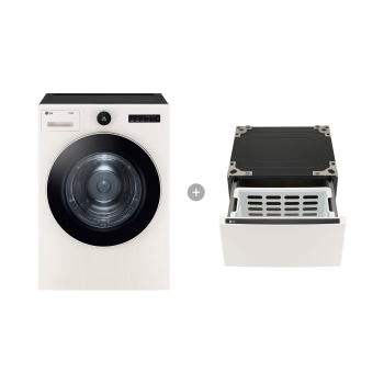 LG 트롬 오브제컬렉션 건조기 + 키높이 수납함 20kg 