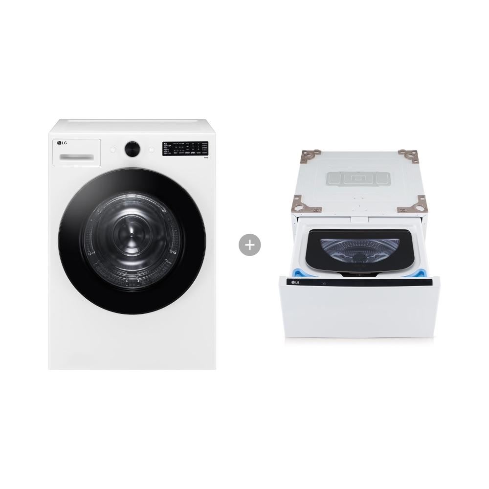 의류건조기 LG 트롬 오브제컬렉션 건조기 + 미니워시 (RG18WNX.AKOR) 메인이미지 0