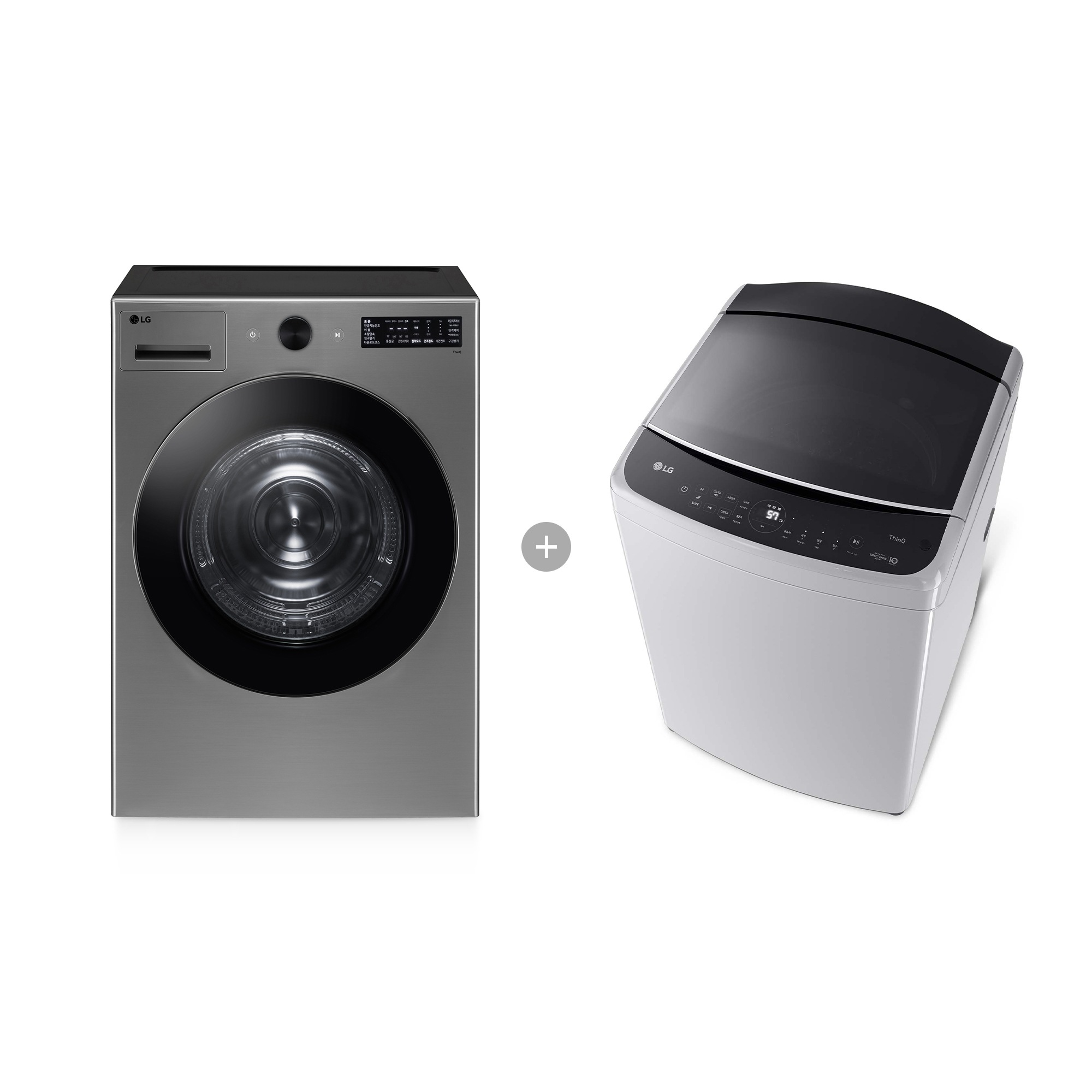 세탁기 LG 트롬 오브제컬렉션 건조기 + LG 통돌이 세탁기 (RG8VN-T9DX7.AKOR) 줌이미지 0