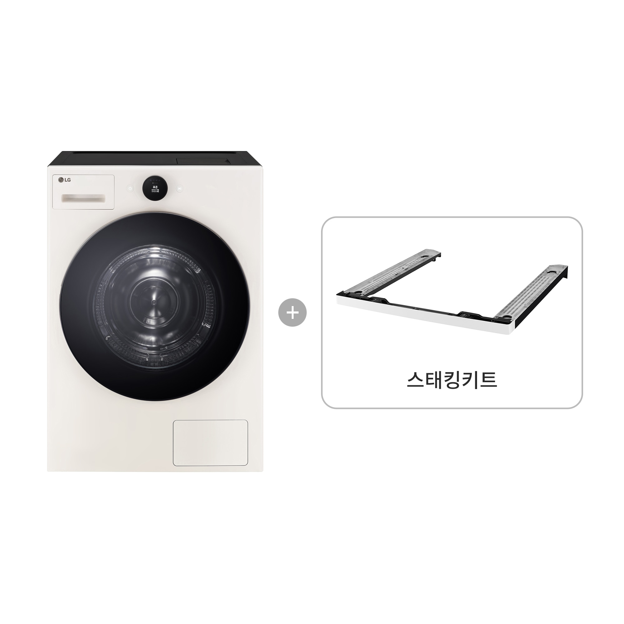 의류건조기 LG 트롬 오브제컬렉션 건조기 + 스태킹키트 (RD21ESC-EK.AKOR) 줌이미지 0