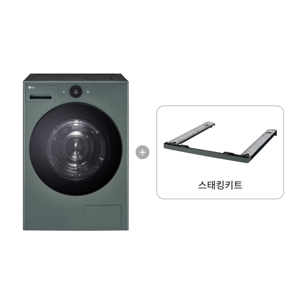 의류건조기 LG 트롬 오브제컬렉션 건조기 + 스태킹키트 (RD21GSC-GK.AKOR) 메인이미지 0