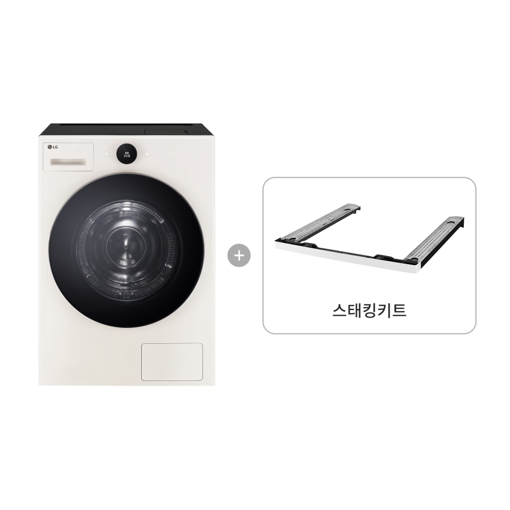 의류건조기 LG 트롬 오브제컬렉션 건조기 + 스태킹키트 (RD19ESC-EK.AKOR) 메인이미지 0