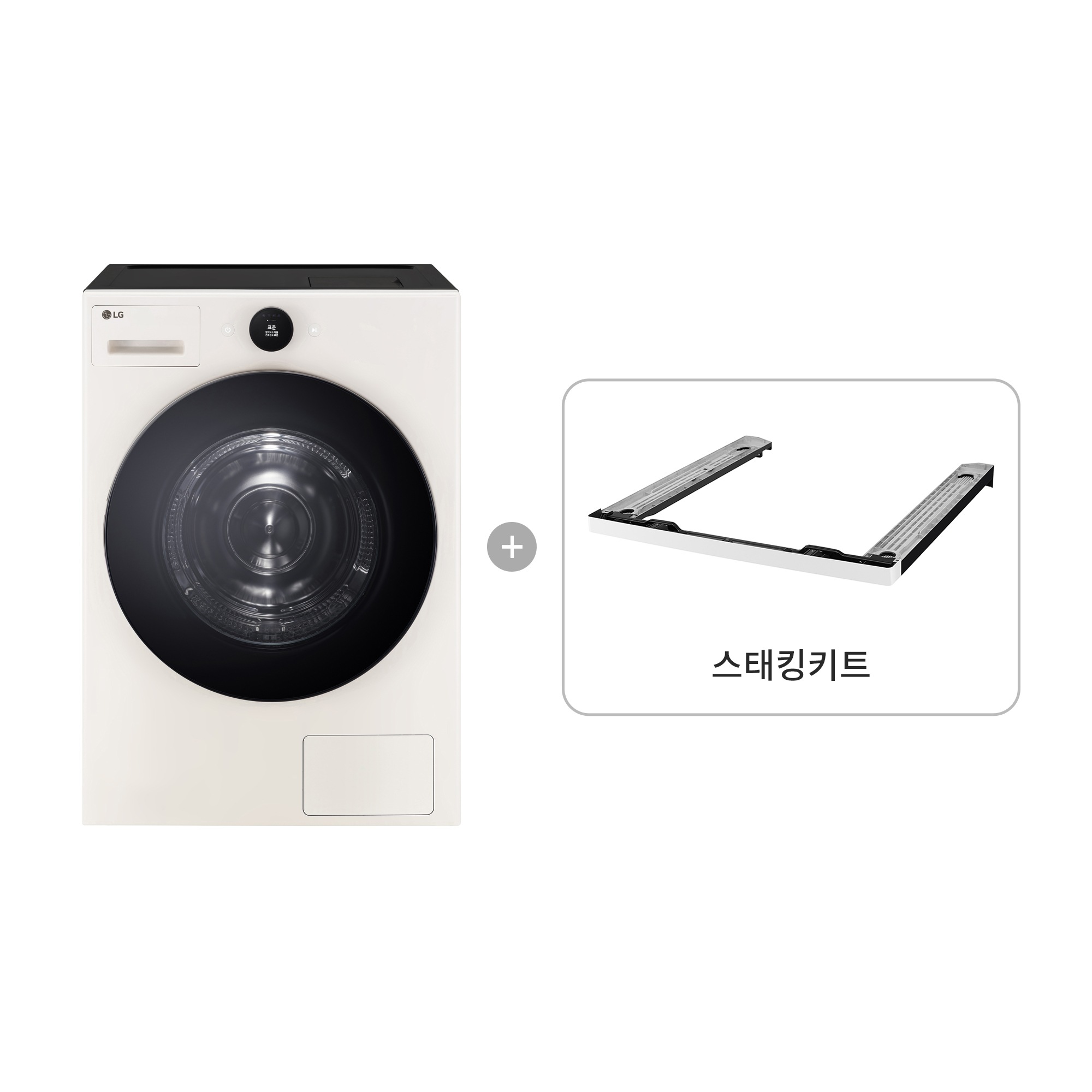 의류건조기 LG 트롬 오브제컬렉션 건조기 + 스태킹키트 (RD21ENC-EK.AKOR) 줌이미지 0