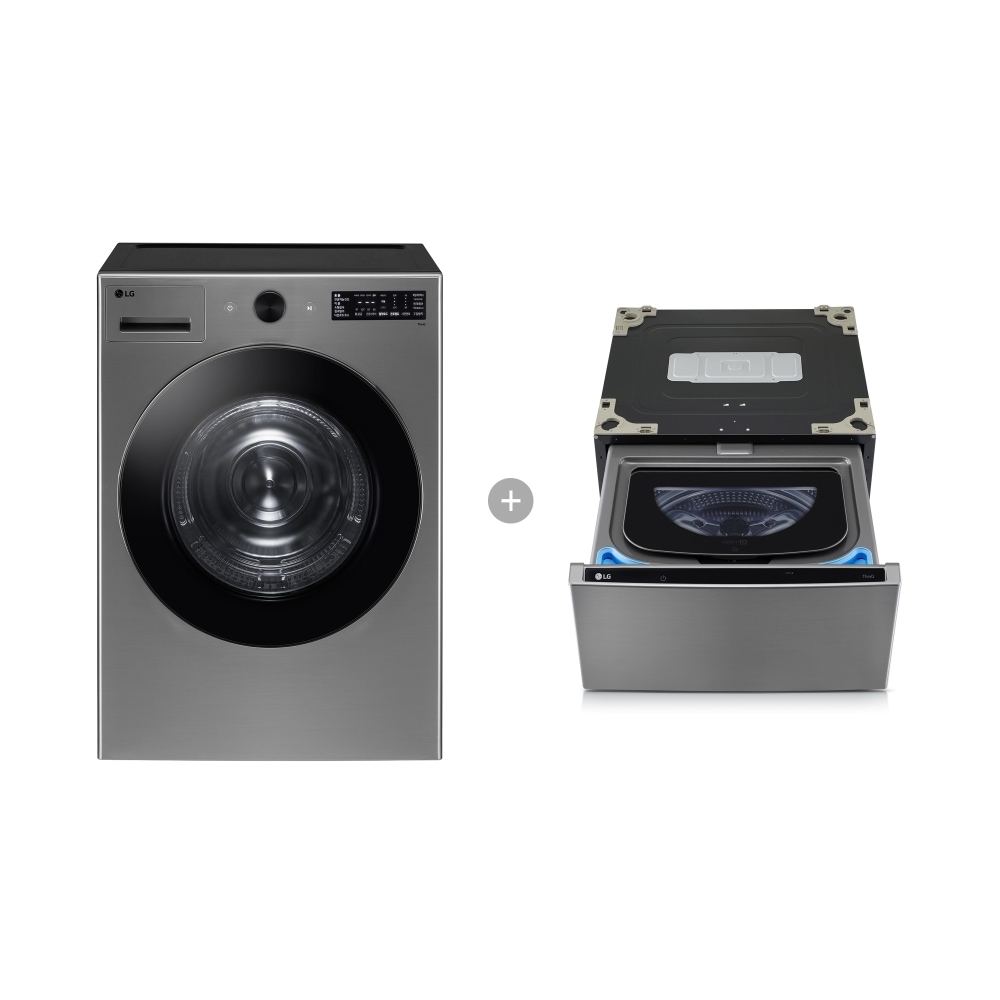 의류건조기 LG 트롬 오브제컬렉션 건조기 + 미니워시 (RG20VNX.AKOR) 메인이미지 0