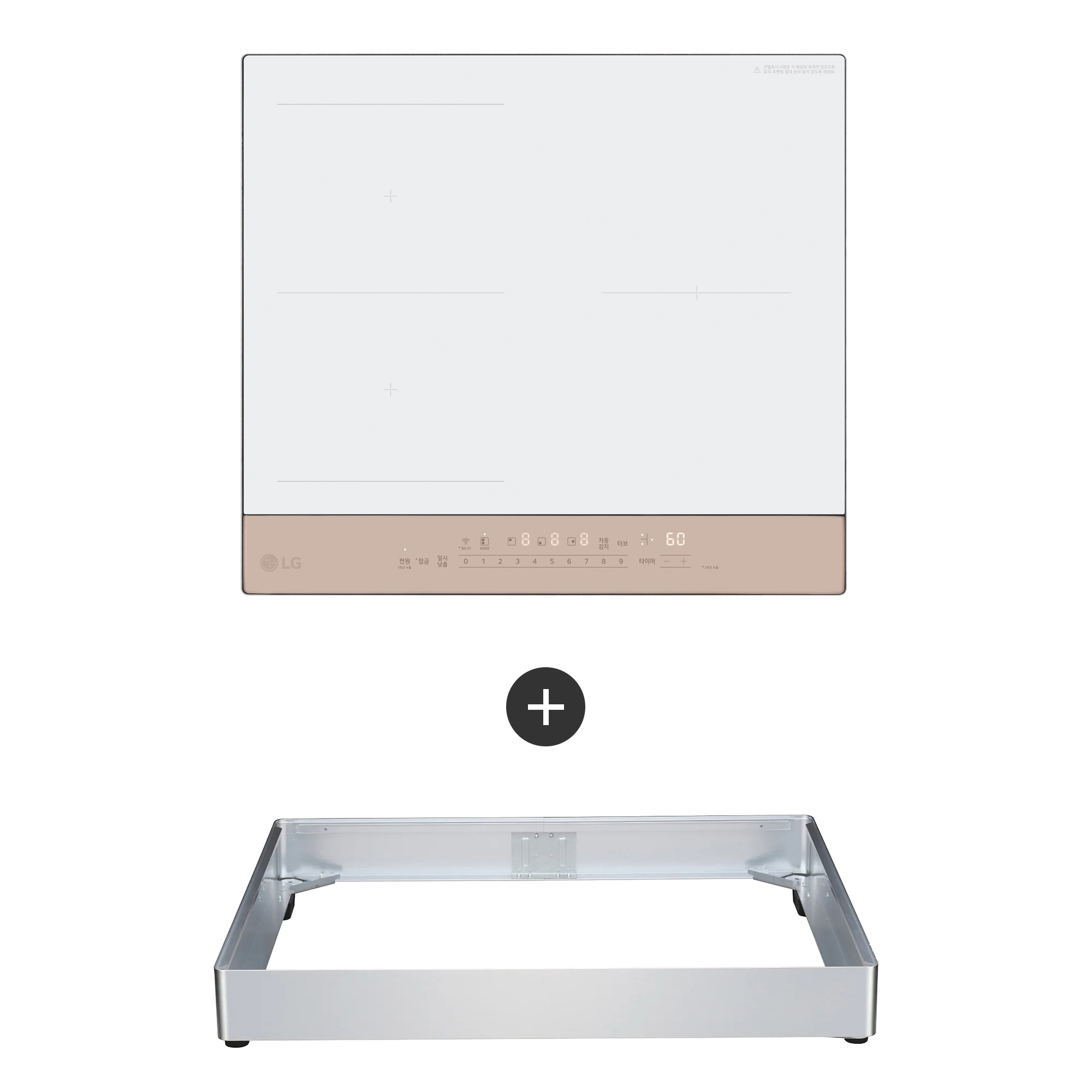 LG 오브제컬렉션 LG 디오스 오브제컬렉션 인덕션 프리스탠딩(와이드존, 8.5cm 케이스) (BEF3WOQTC.AKOR) 줌이미지 0