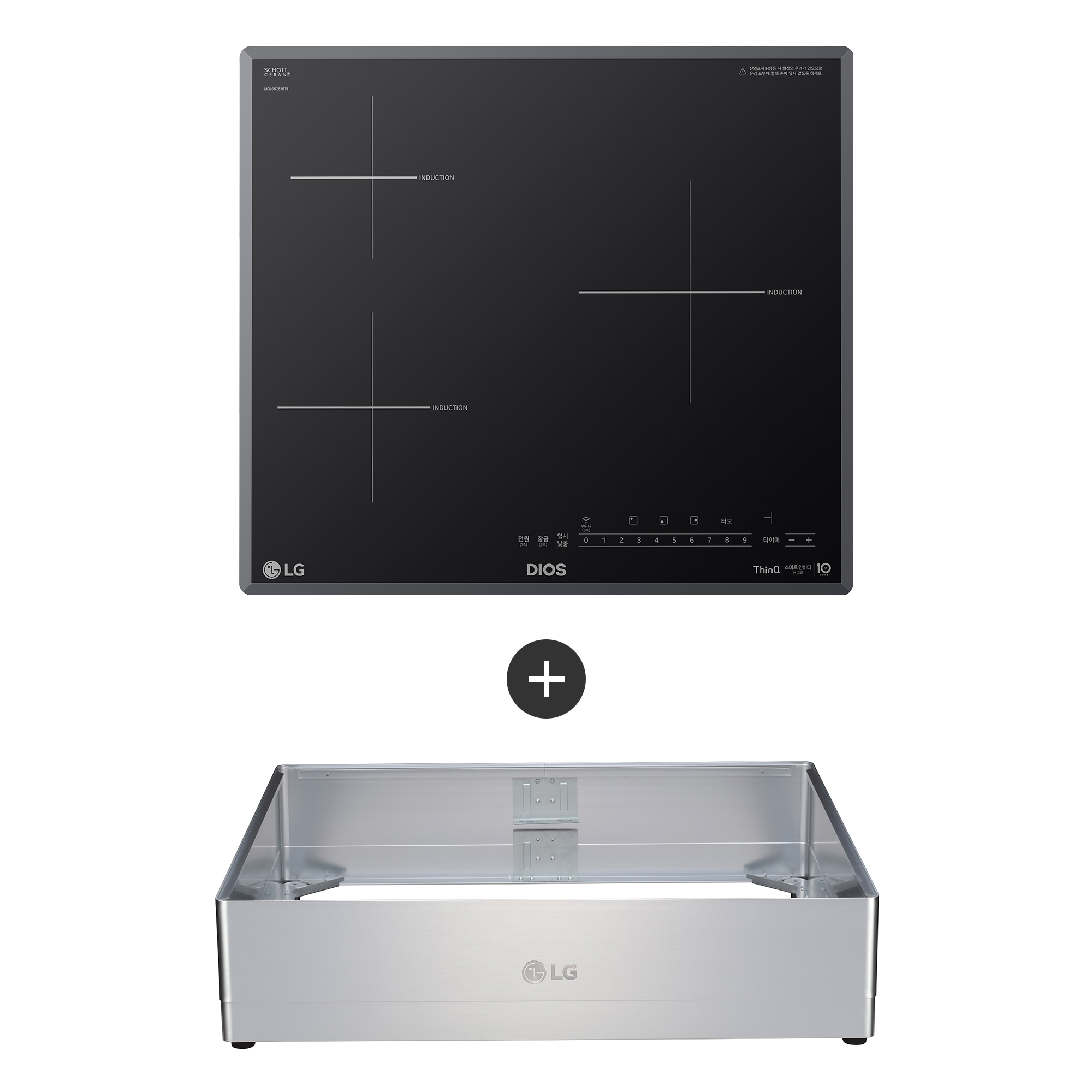 전기레인지 LG 디오스 인덕션 프리스탠딩 (15cm 케이스) (BEI3GQA.AKOR) 줌이미지 0