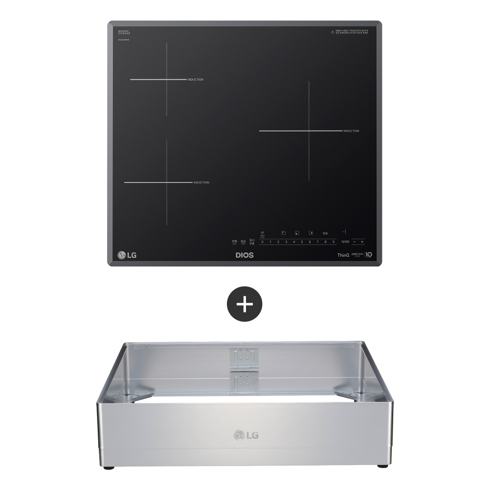 전기레인지 LG 디오스 인덕션 프리스탠딩 (15cm 케이스) (BEI3GQA.AKOR) 메인이미지 0