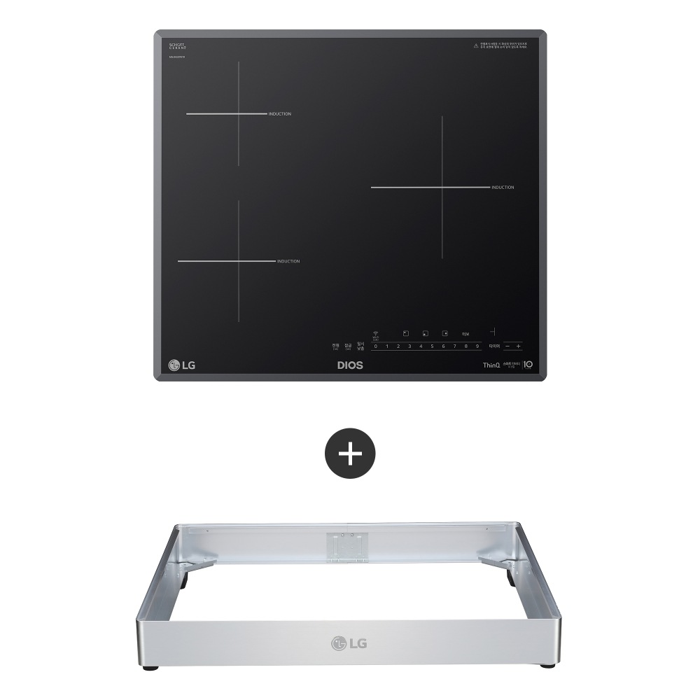 전기레인지 LG 디오스 인덕션 프리스탠딩 (8.5cm 케이스) (BEI3GQC.AKOR) 메인이미지 0