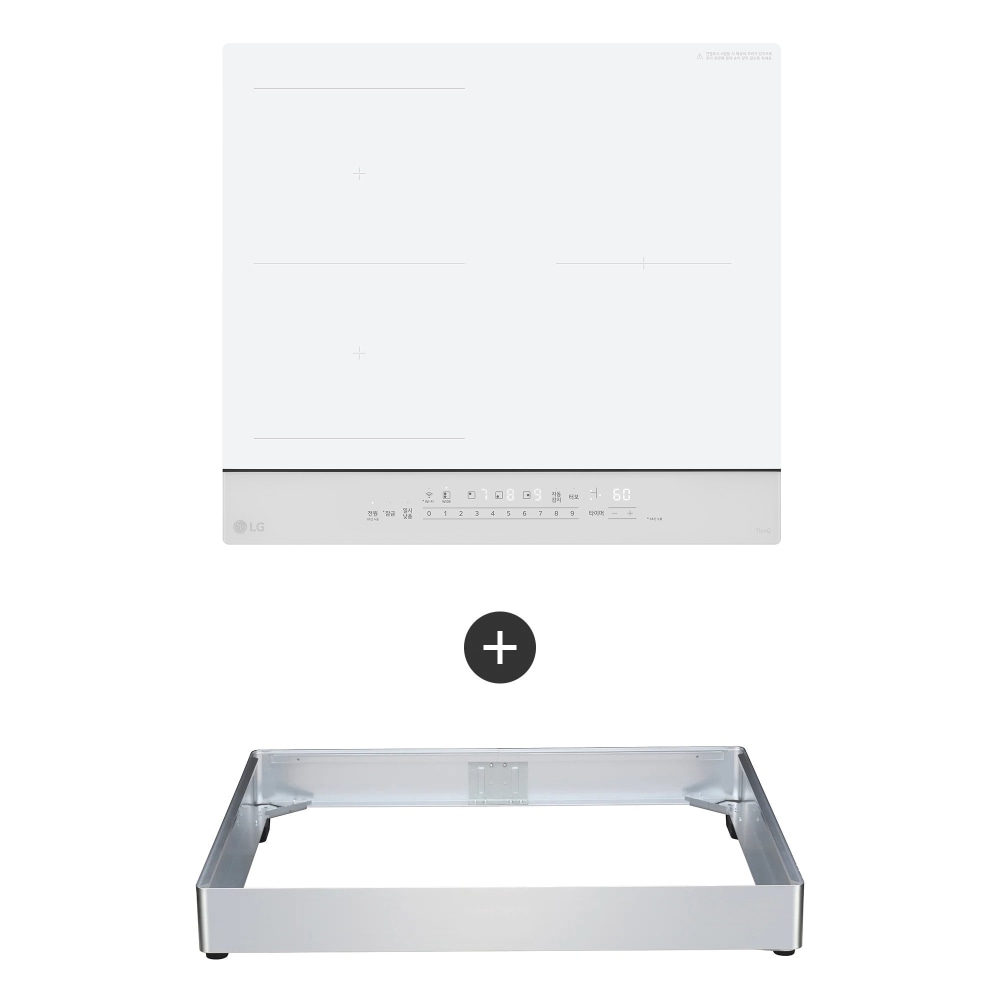 전기레인지 LG 디오스 오브제컬렉션 인덕션 프리스탠딩(와이드존, 8.5cm 케이스) (BEF3WWQLOC.AKOR) 메인이미지 0