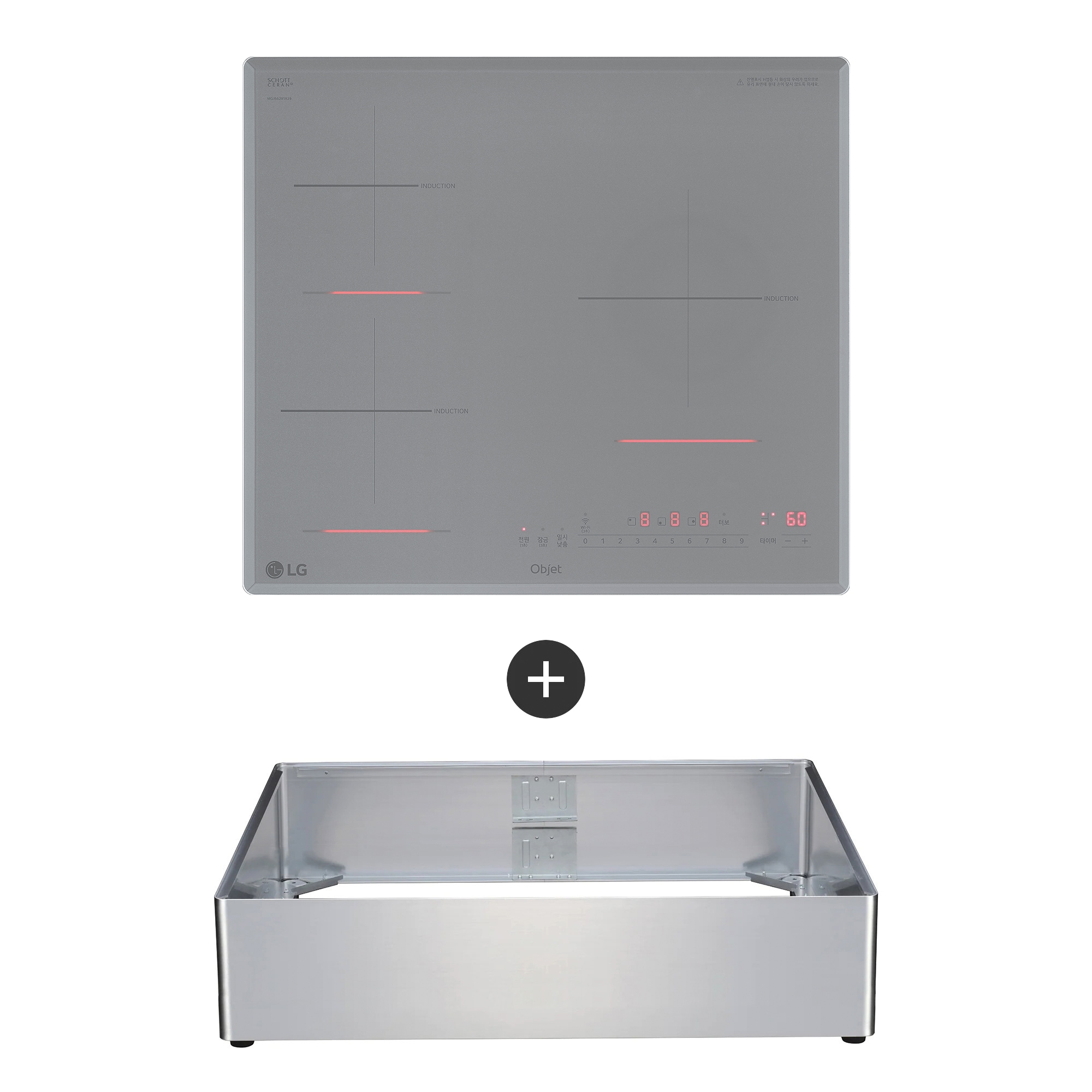 전기레인지 LG 디오스 오브제컬렉션 인덕션 프리스탠딩 (15cm 케이스) (BEI3CSQA.AKOR) 줌이미지 1