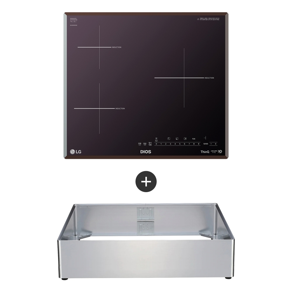 전기레인지 LG 디오스  인덕션 프리스탠딩 (15cm 케이스) (BEI3MQEA.AKOR) 메인이미지 0