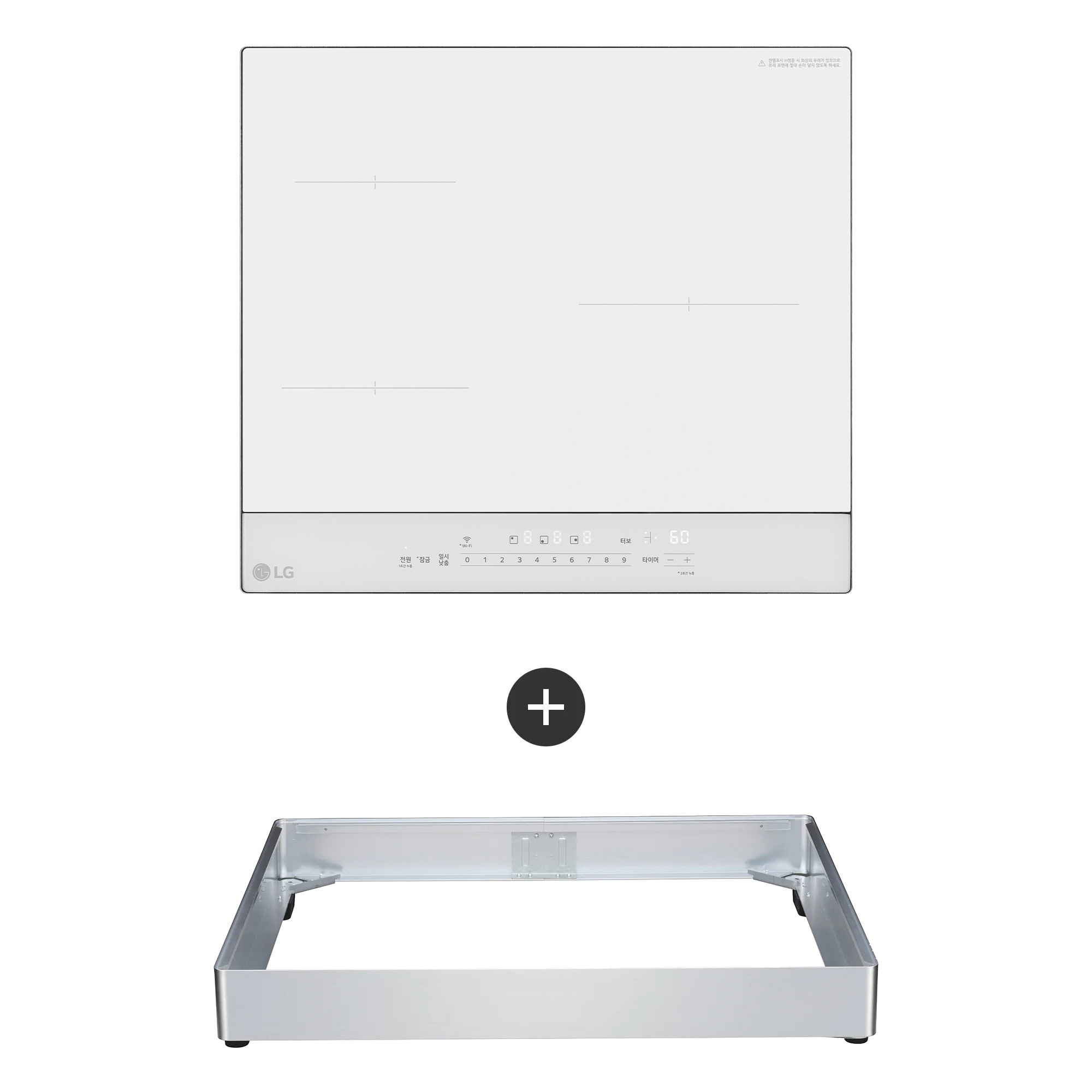 전기레인지 LG 디오스 오브제컬렉션 인덕션 프리스탠딩 (8.5cm 케이스) (BEI3WWQTEC.AKOR) 줌이미지 1