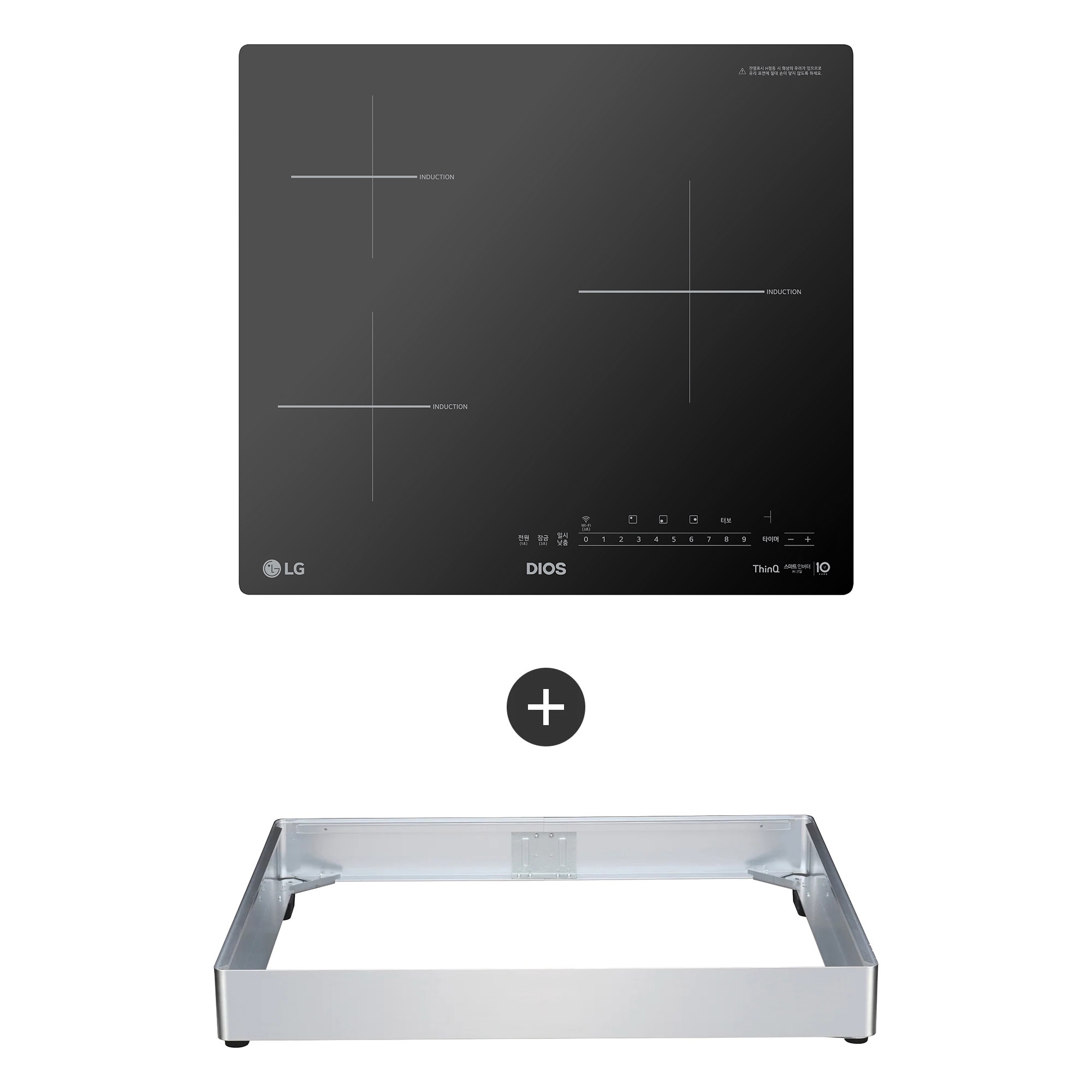 전기레인지 LG 디오스 인덕션 빌트인 (8.5cm 케이스) (BEI3GQKC.AKOR) 줌이미지 1