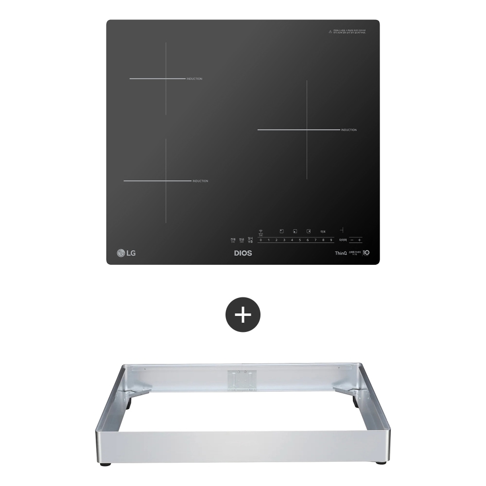 전기레인지 LG 디오스 인덕션 빌트인 (8.5cm 케이스) (BEI3GQKC.AKOR) 메인이미지 0