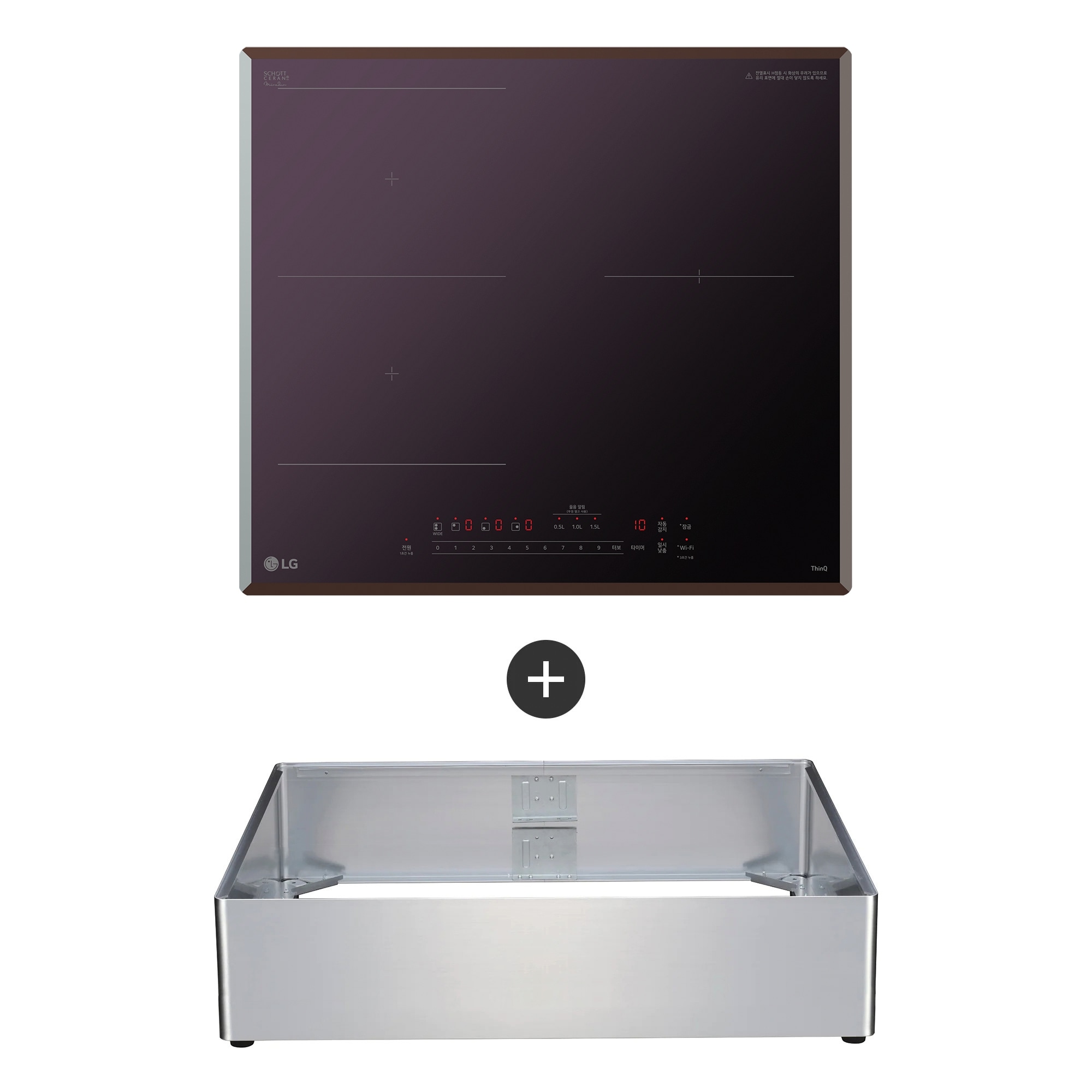 전기레인지 LG 디오스 인덕션 프리스탠딩 (15cm 케이스) (BEF3AMB4A.AKOR) 줌이미지 0